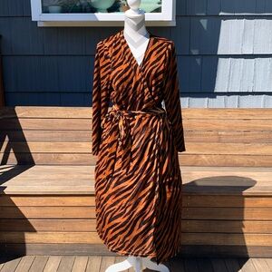 Joanie Diane Tiger Wrap Dress UK 18/ US 14